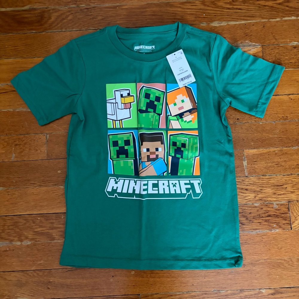 Carter's Teal Minecraft Graphic Tee